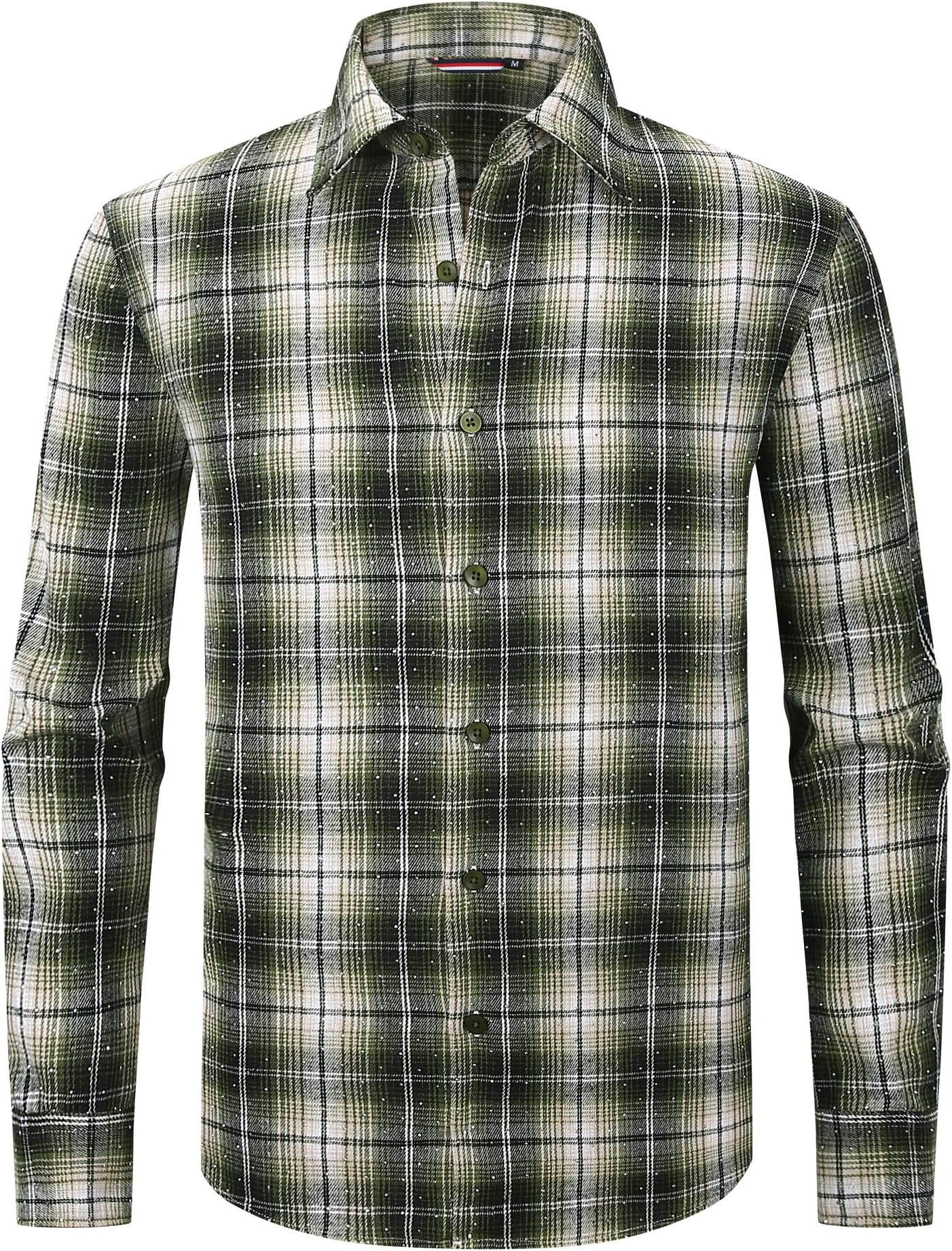 Alex Vando Mens Casual Button Down Shirt Regular Fit Long Sleeve Novelty Shirts for Men