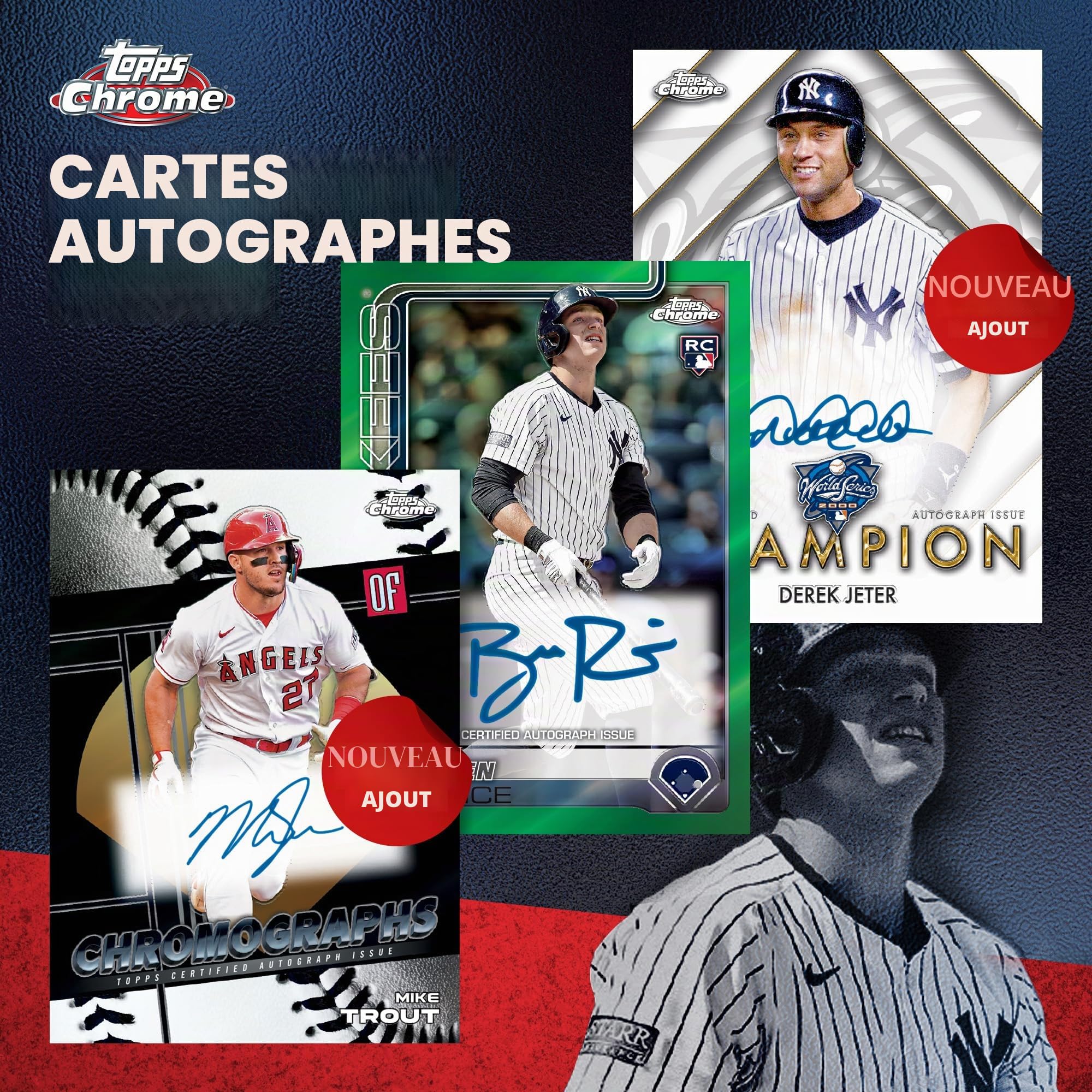 Topps Baseball chromé 2025 – scellé en Usine – Boîte économique
