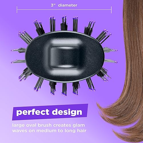 Miniatura 3 de INFINITIPRO by CONAIR The Knot Dr - Cepillo secador All-In-One secador de pelo y voluminizador para cabello seco y húmedo color negro y morado
