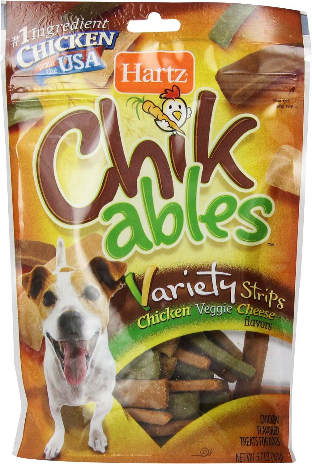 Hartz Chikables Strips Dog Treats, 5.7-Ounce, Small