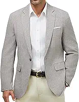 Blazer masculino casual esportivo leve com um botão