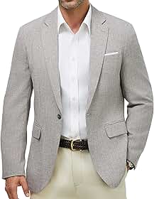 Blazer masculino casual esportivo leve com um botão