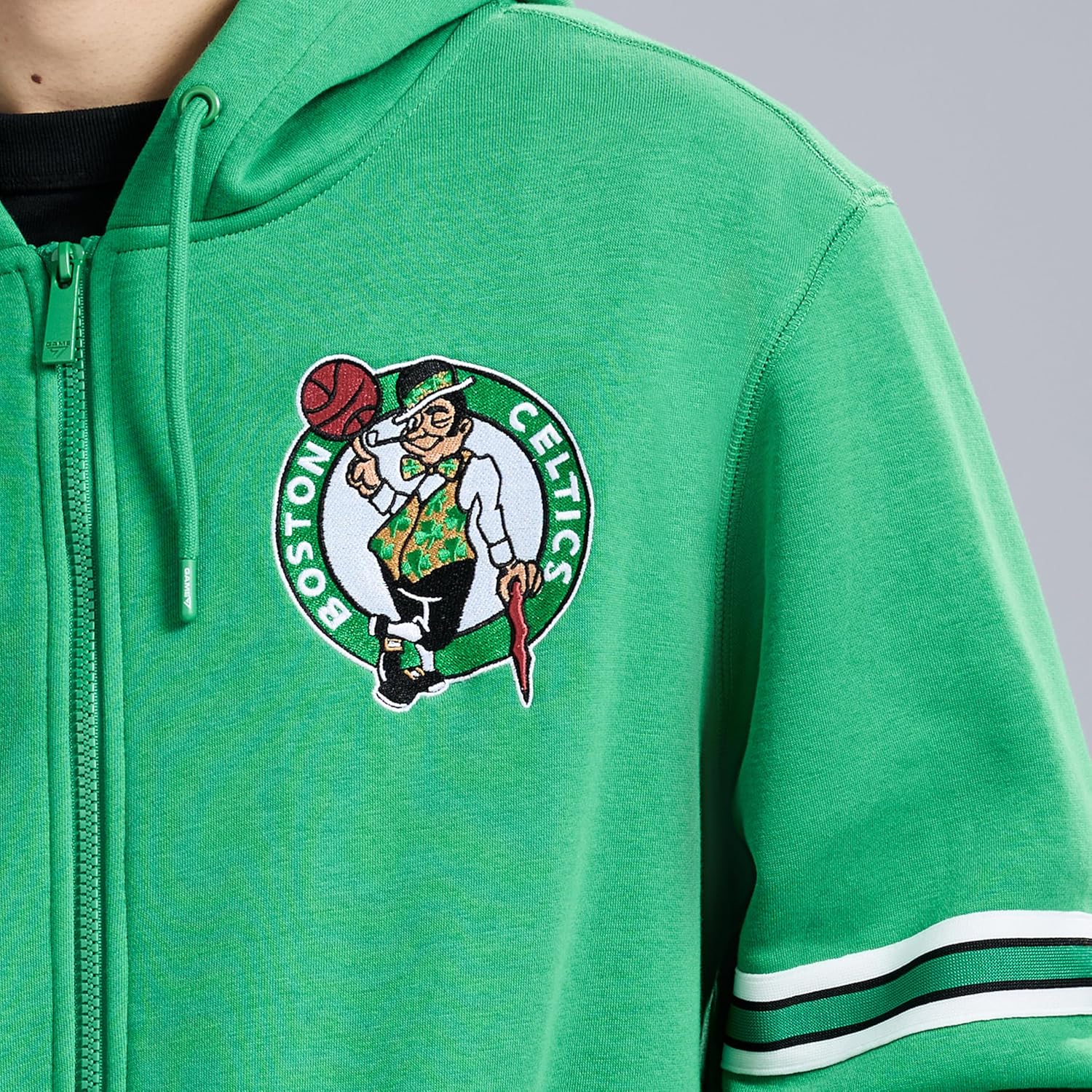 GAME 7 NBA Officially Licensed Men's Long Sleeve Zip Up Hooded Fleece Sweatshirt - Image 6