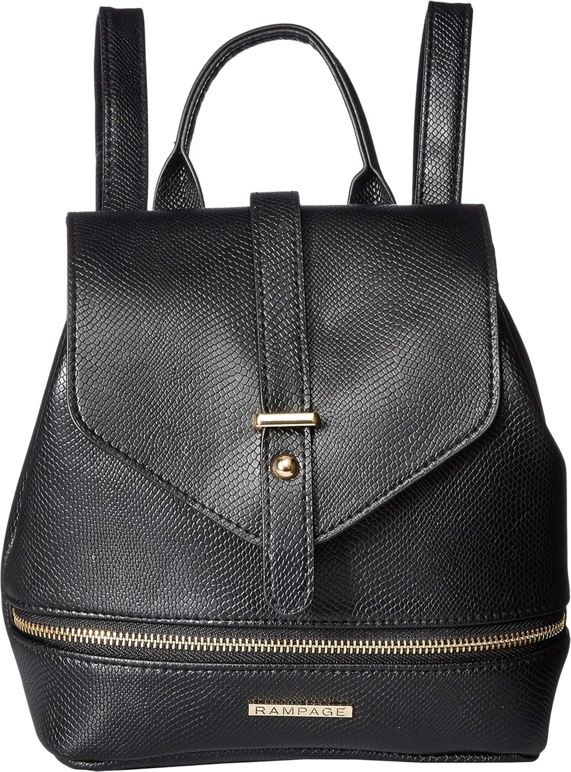 Rampage Womens Wild Snake Mini Backpack Black One Size