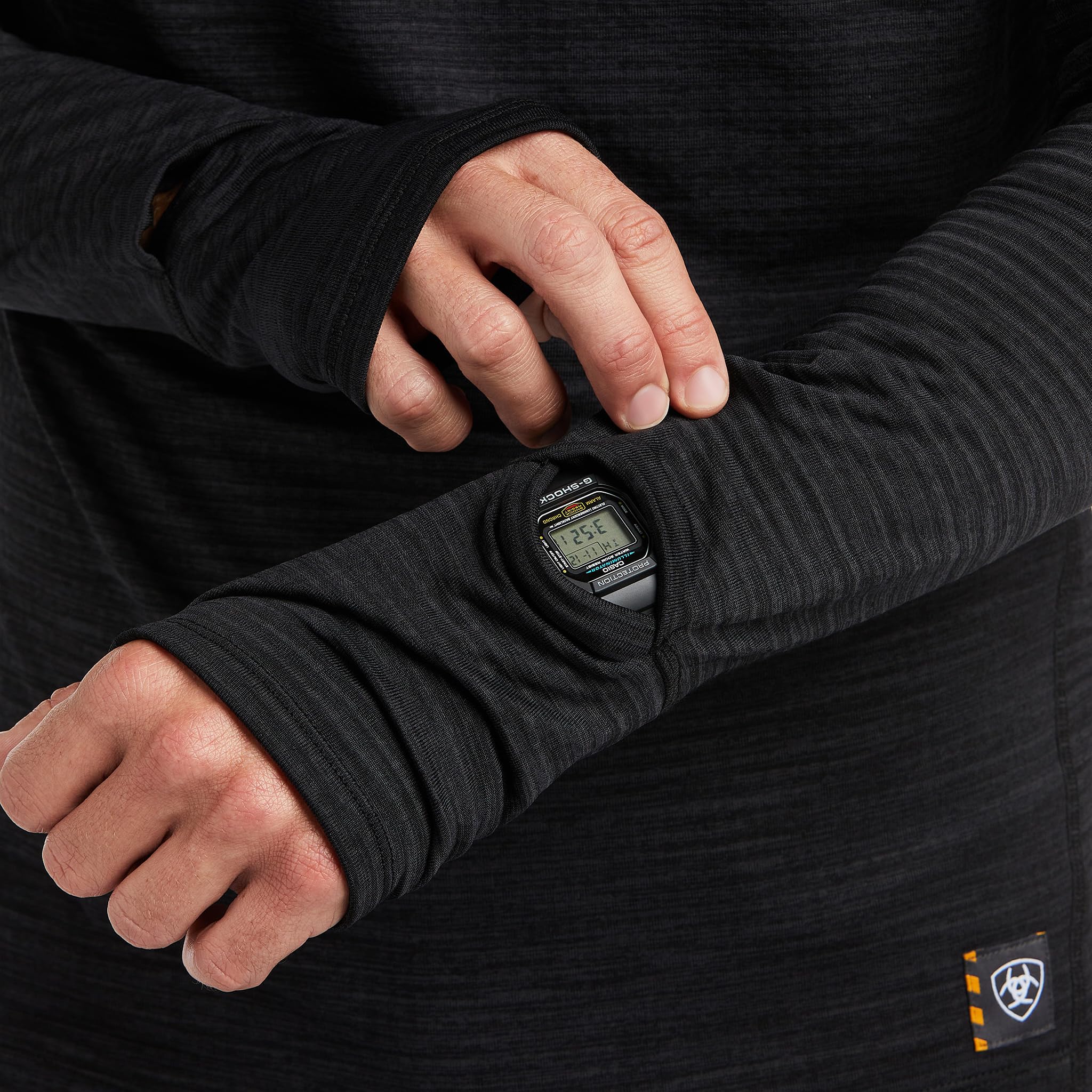 ARIAT Rebar Gridwork Balaclava Baselayer Black