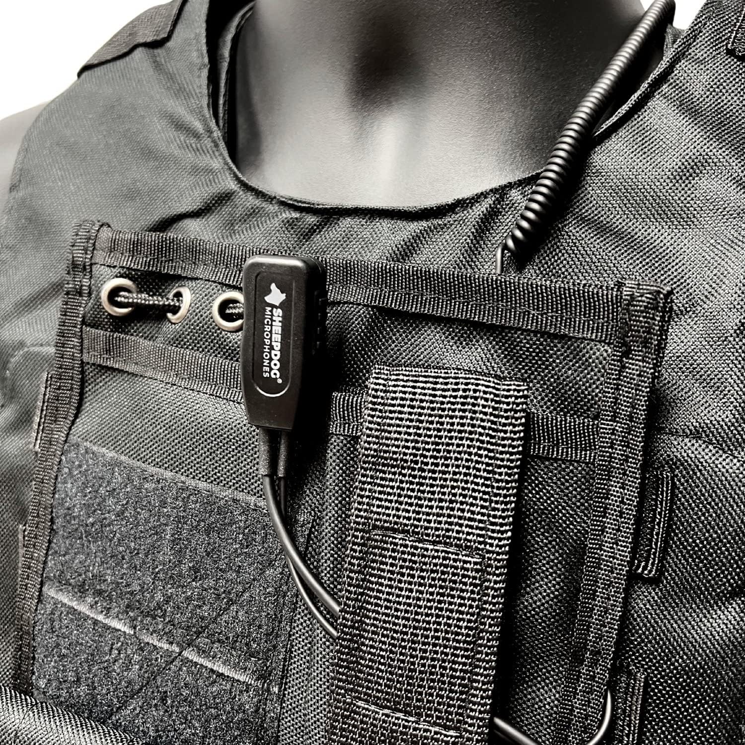 SHEEPDOG MICROPHONES Alpha Quick Disconnect Police Mic, Compatible with Harris XL150P XL185 XL200P XG100P Extreme 400P Radios