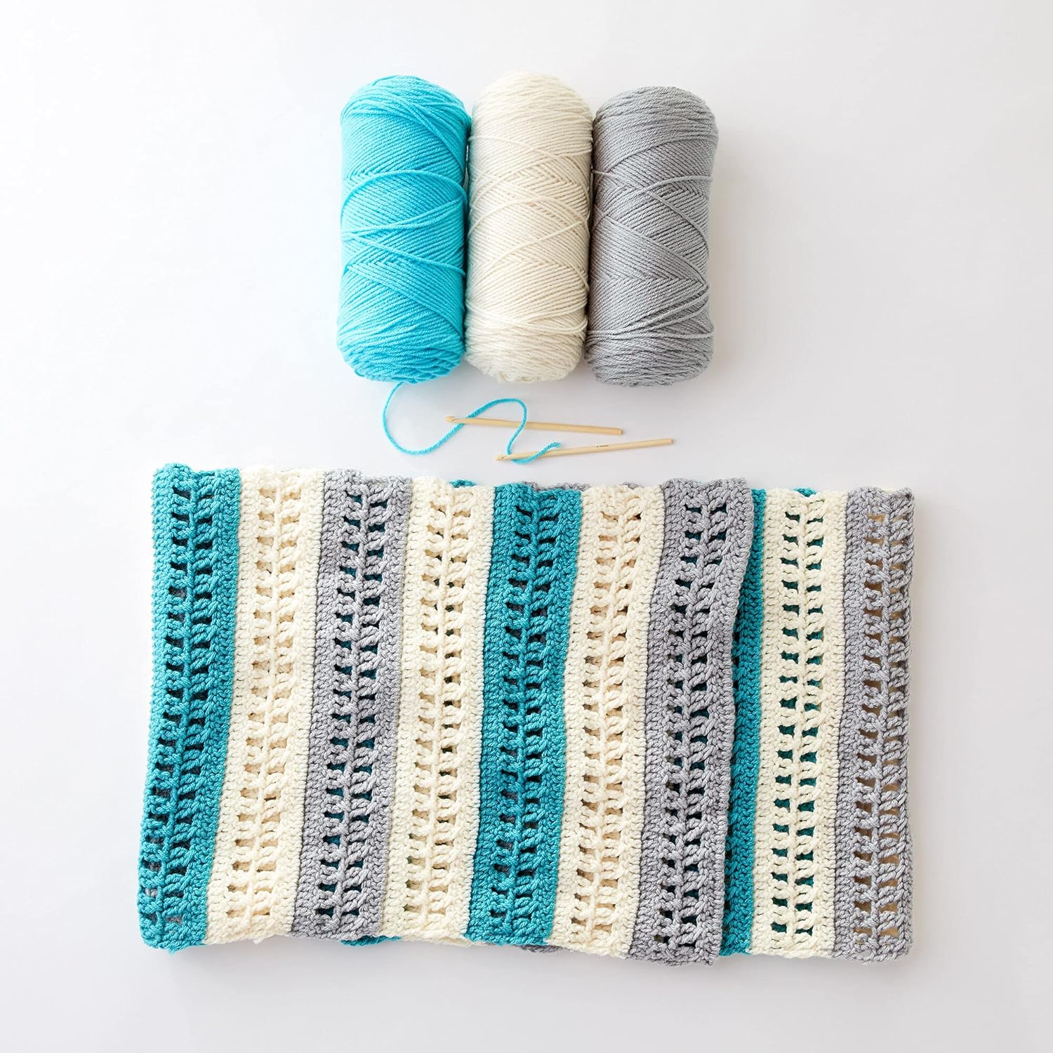 Red Heart Super Saver Yarn (4-Pack of 7oz Skeins) (Jade)