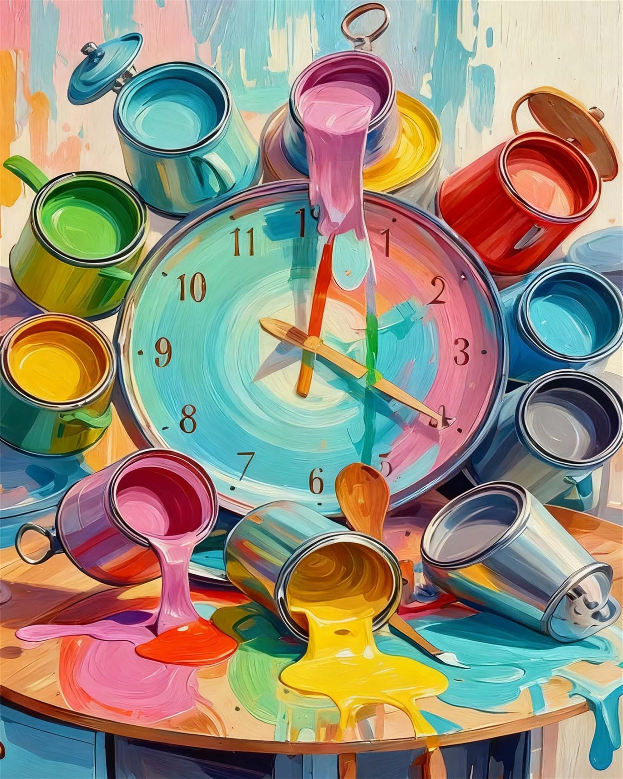 jizhidayuan Adult Paint by Number Kits- -Relaxing DIY Paint by Numbers kit for Adults, Painting for Gift Home Wall Decor (16×20in) (Style 6)