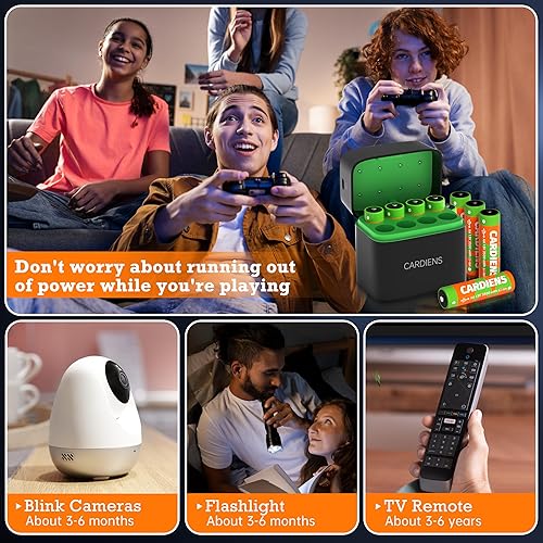 Miniatura 7 de Baterías AA recargables con cargador rápido de 1.5 V, baterías de litio triple a de 3500 mWh de alta capacidad, pilas de litio AA recargables AA con