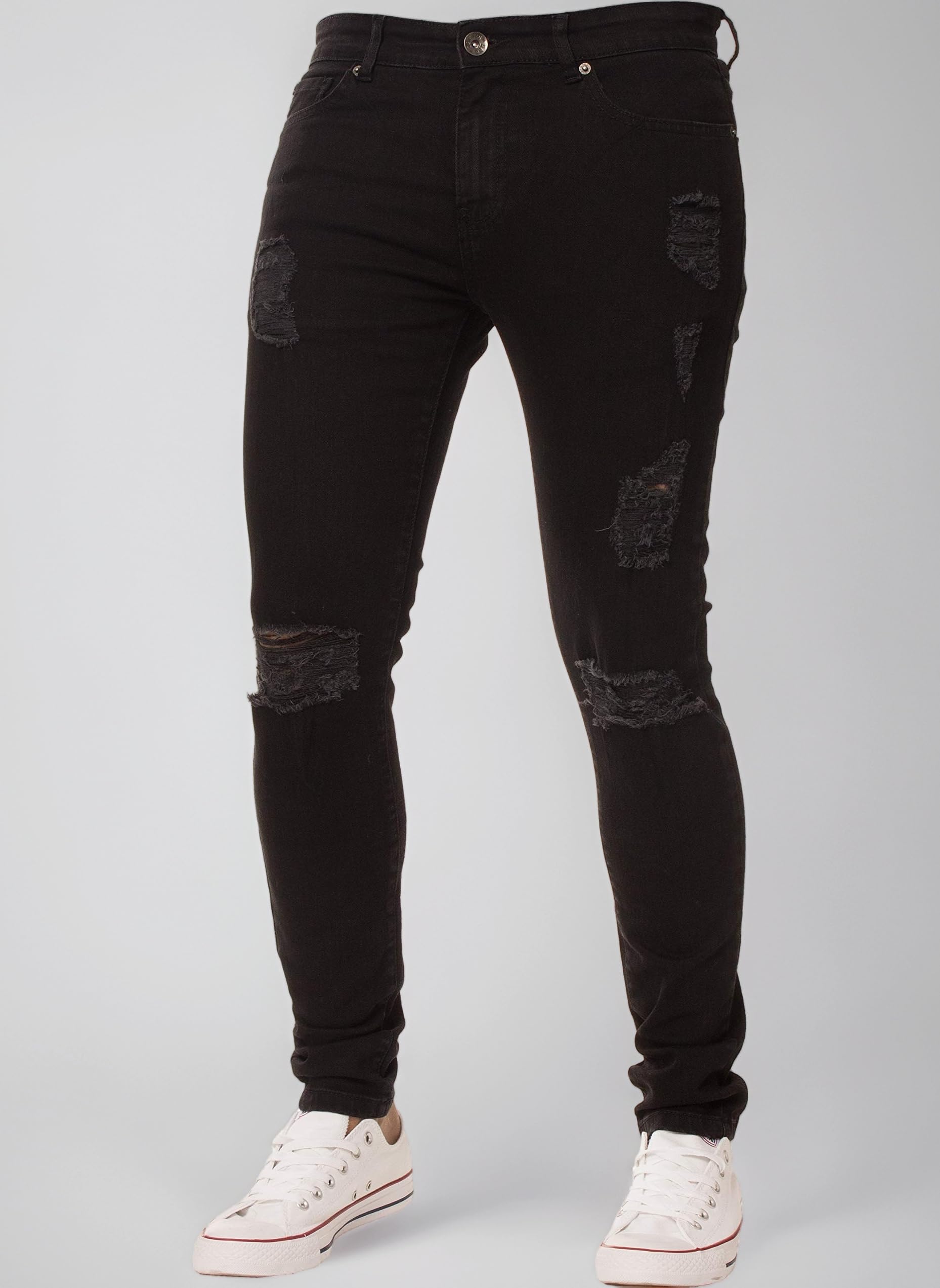 Enzo Designer Mens Jeans Regular Fit Denim Pants Big King Tall All Waist Sizes