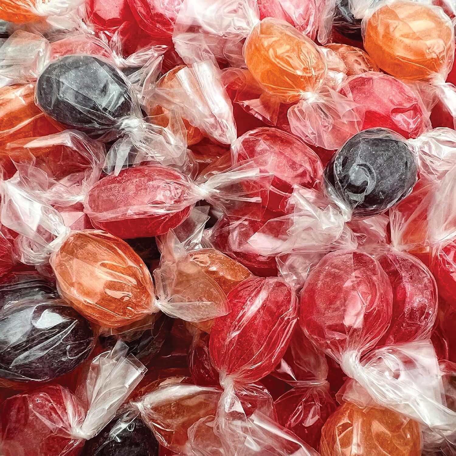 Fruit Flavored Hard Candy - 3 Pound Bulk Pack (About 260 Count) - Assorted Flavors - Orange, Strawberry, Grape