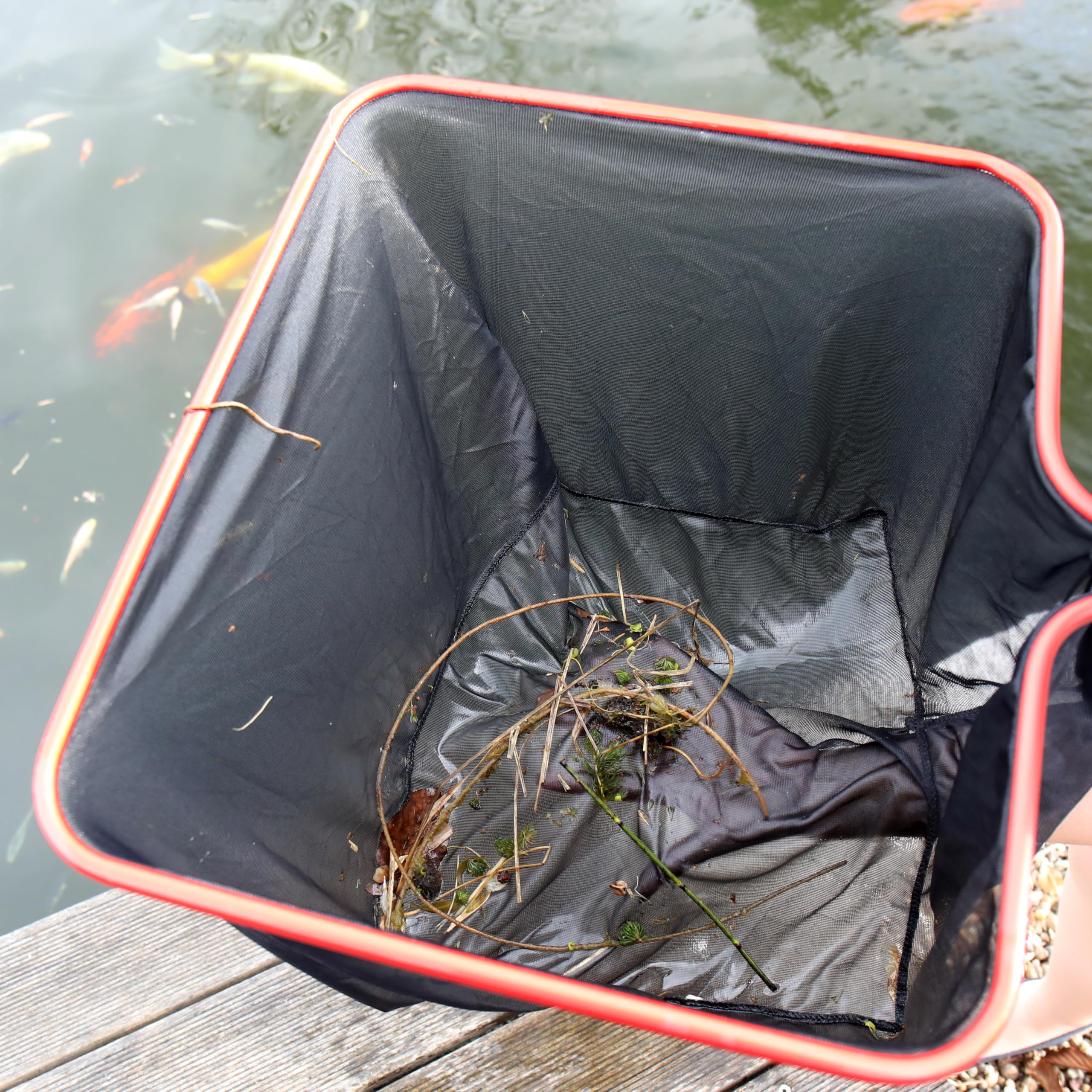 JBL Retino per laghetto M fine, 50 x 43 cm, Maglia fine, 160 cm, Manico telescopico