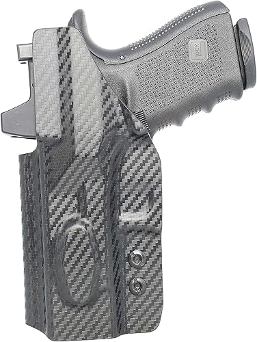 Miniatura 3 de Óptica redondeadaRMR corte plegable IWB KYDEX Holster  Compatible con garras  Retención 'Posi-Click'  Ajuste personalizado  Inclinación y altura de