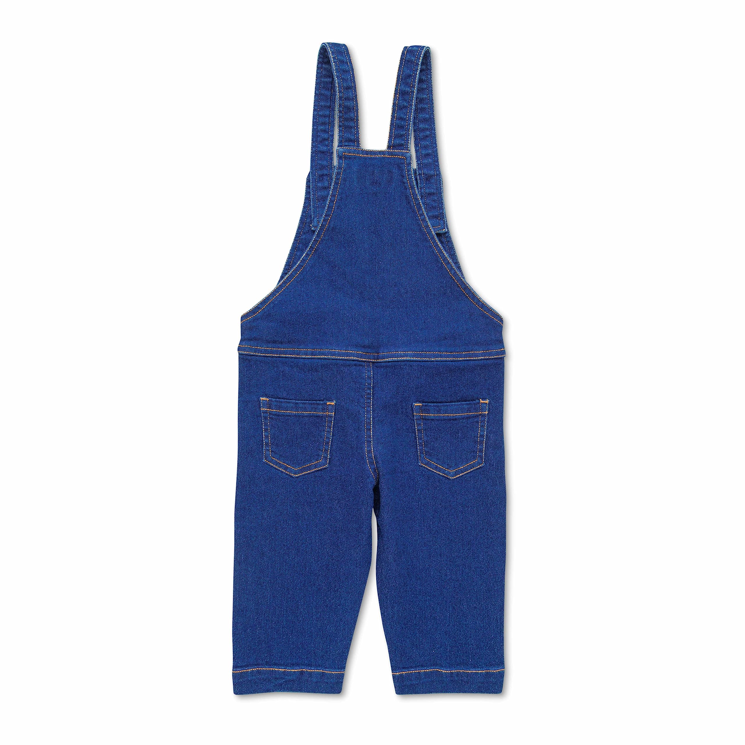 Jus Cubs Boys Denim Dungaree - Dark Blue (Pack of 1) - Image 2 thumbnail