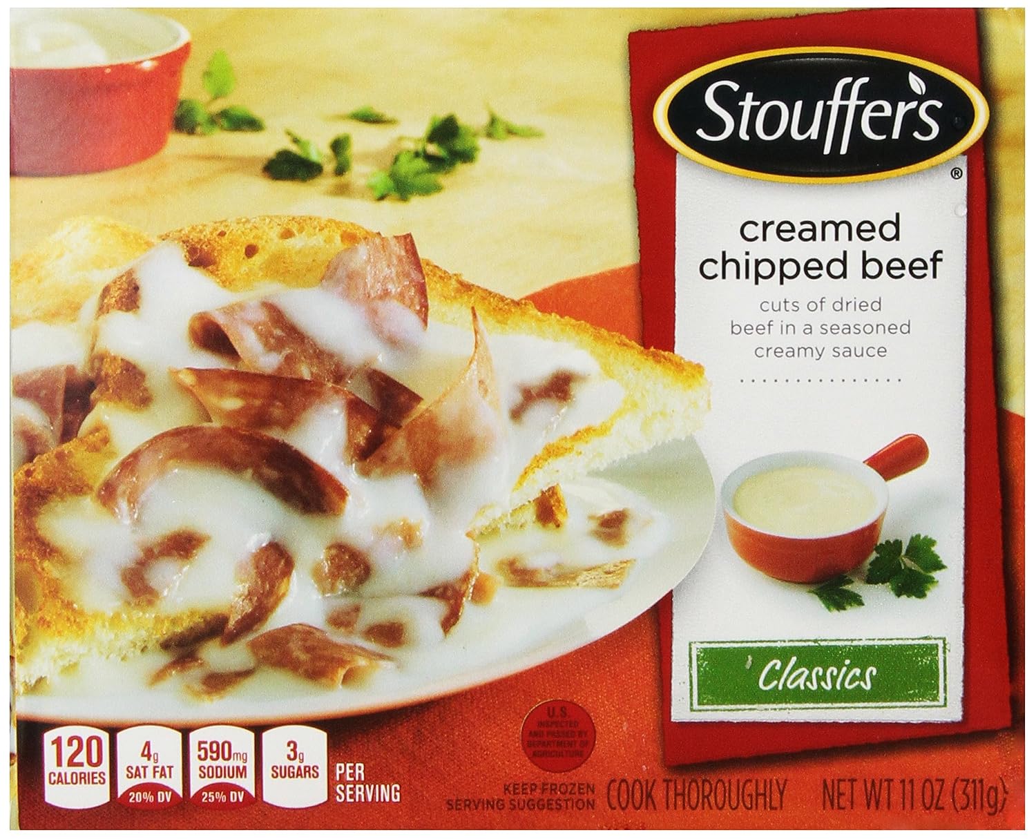 STOUFFER’S Creamed Chipped Beef, Frozen Meal