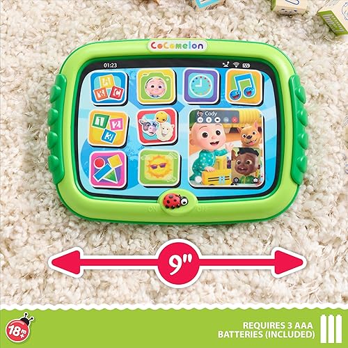 Miniatura 4 de Just Play Tableta de aprendizaje CoComelon, más de 60 frases de aprendizaje, canta la canción del alfabeto, juguetes para niños a partir de 18 meses