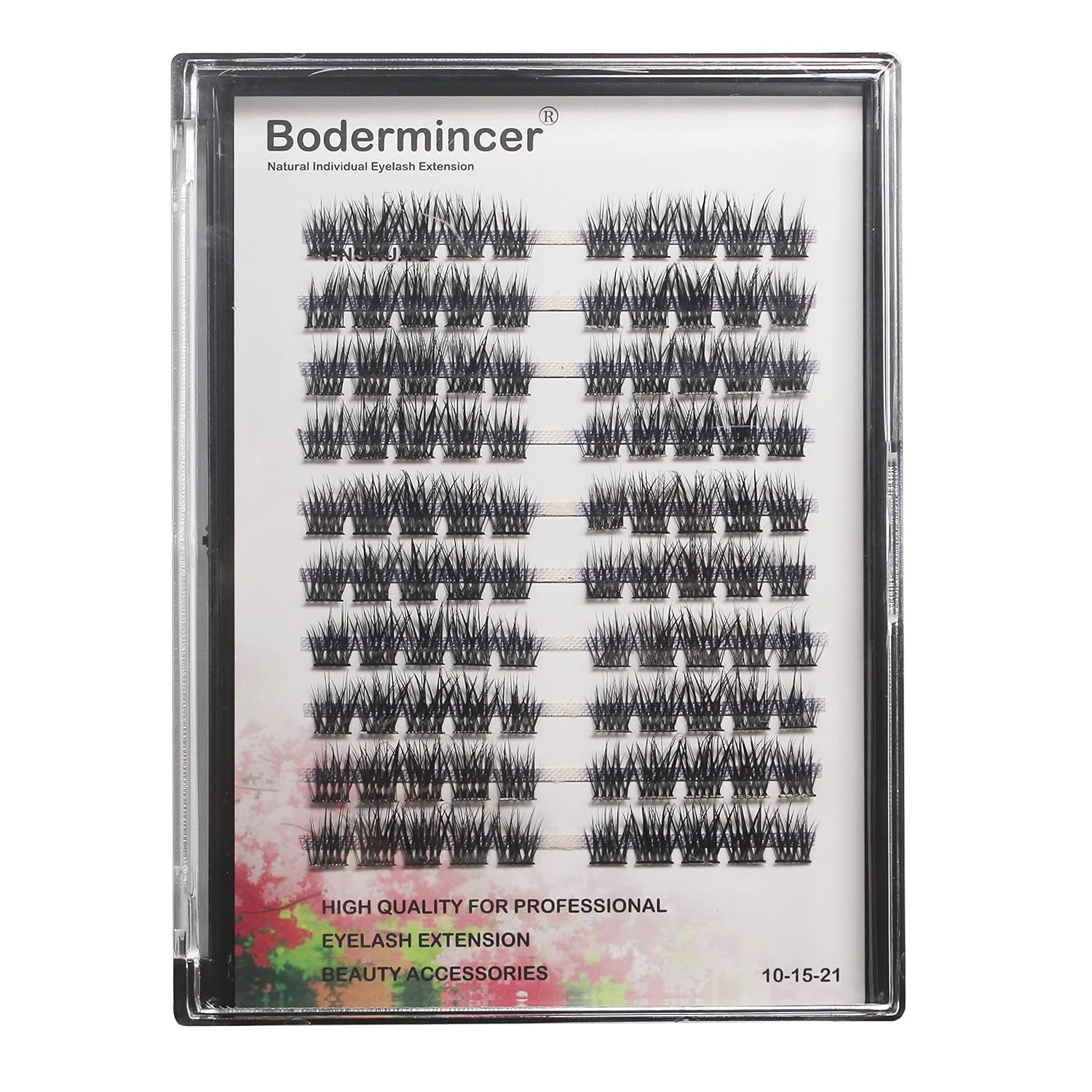 Bodermincer 100pcs Segmented Eyelashes Extension Professional Makeup 3D DIY Volume Effect Graft Eyelash Faux False Fake Individual Lash (18mm)