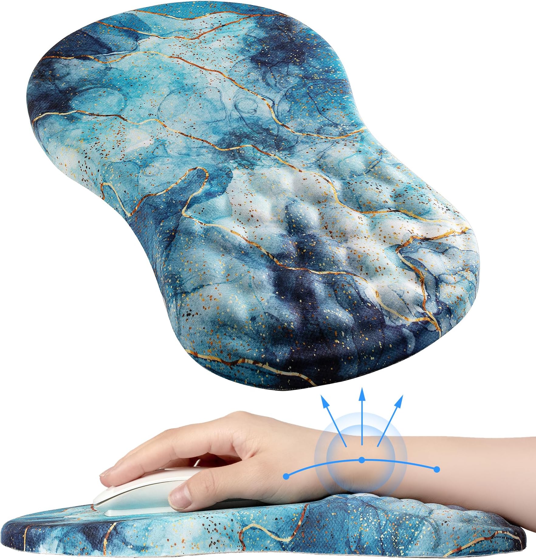 Kasapti Ergonomic Mouse Pad with Wrist Support Artistic