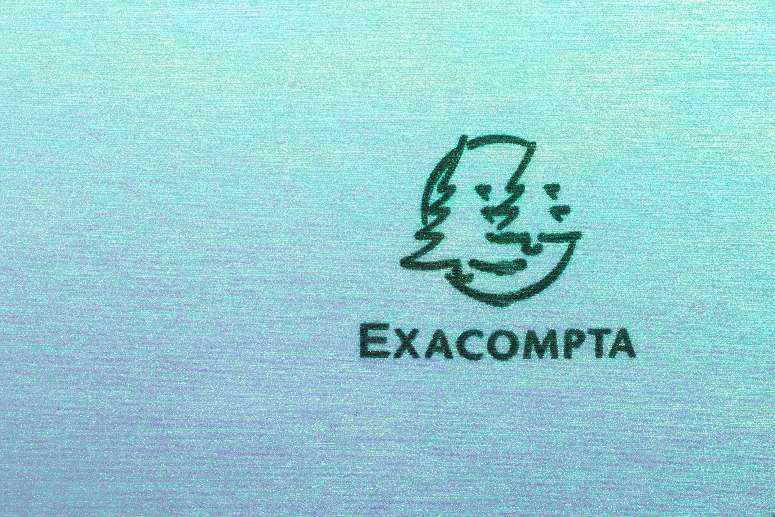 Exacompta - Rif. 53230E - Cartone con 8 raccoglitori cuciti Candy Tidy, con elastici - interno in carta e copertina in PP - 6 scomparti - 24 x 32 cm - A4-4 colori azzurro, menta, parma e pesca