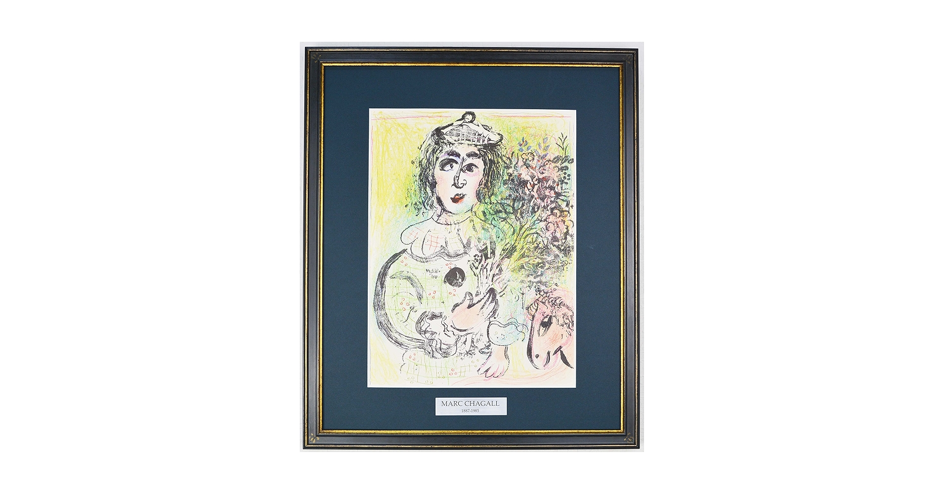 Amazon | マルク シャガール 『花を手にしたピエロ【LITHOGRAPHE Amazon | マルク シャガール 『花を手にしたピエロ【LITHOGRAPHE