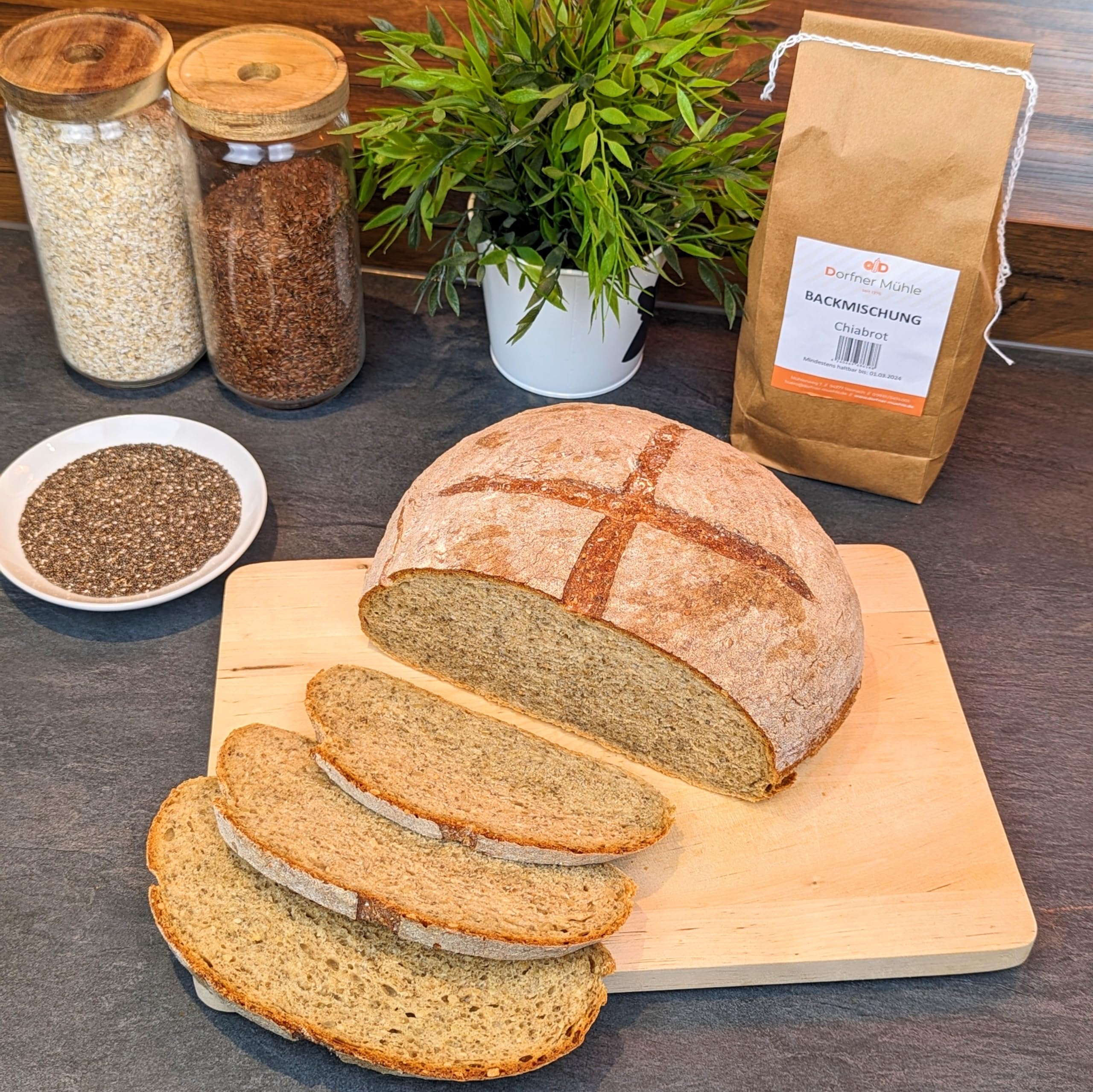 Brotbackmischungen Dorfner Mühle - Premiumset mit Samen und Körnern -14 Brote [7x1kg] - Handgemacht in Bayern seit Generationen