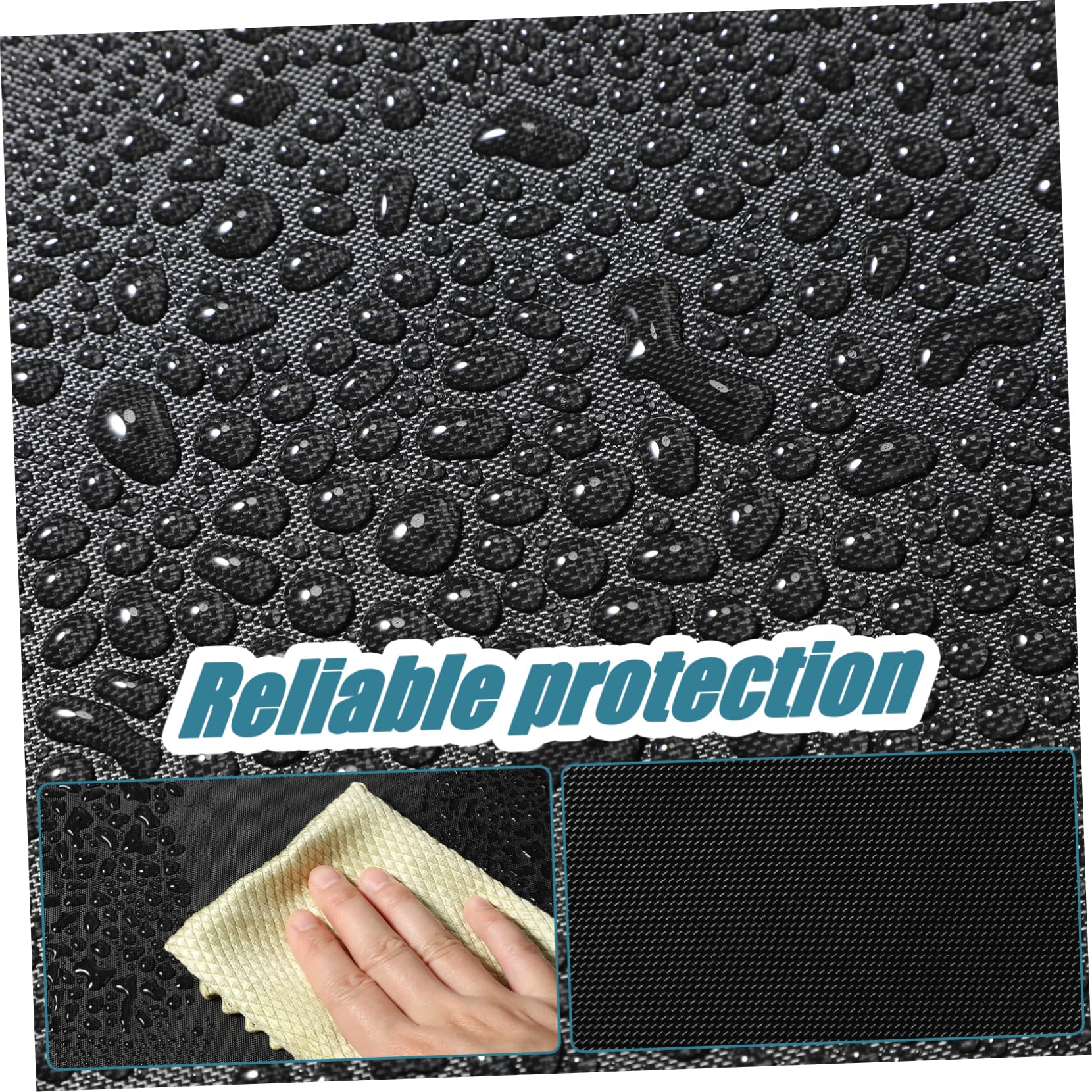 MAGICLULU Fundas Protectoras Juego de 4 Hechas de Tela Oxford Negra Instalación Fácil Aplicables para Neumáticos de SUV y Remolques para Almacenamiento a Largo Plazo
