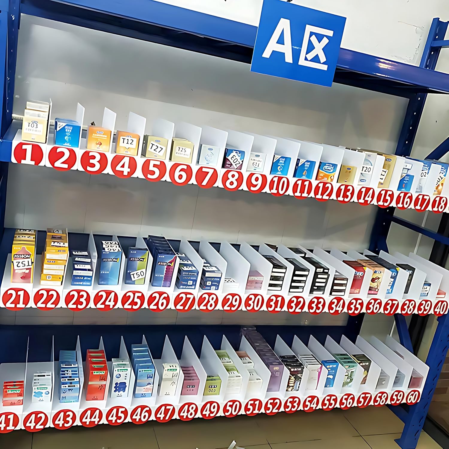 20 Pcs 30 * 12CM 1MM Separator Shelf Dividers Warehouse Shelf Isolation Board PVC Shelf Label for Supermarket Clothing Cabinet Storehouse Shelf, White