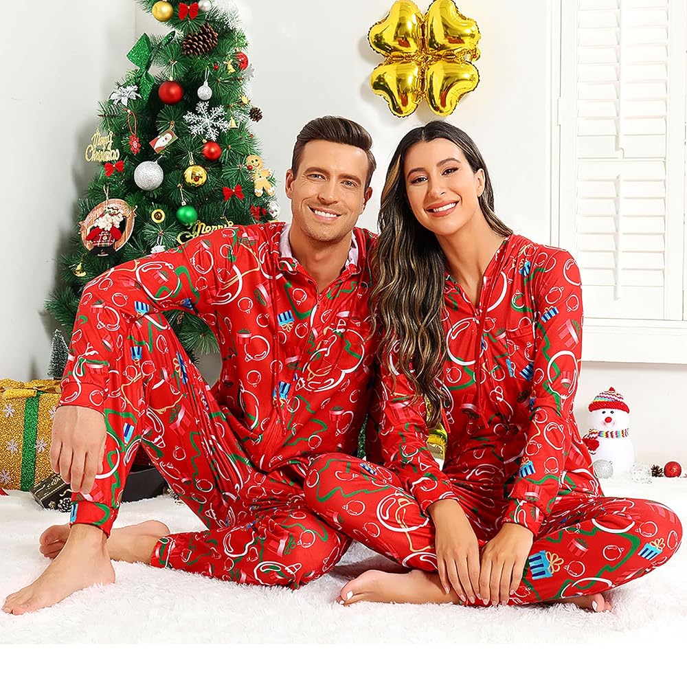 Silk Onesie Adult BOOMILK Womens Christmas Onesie Pajamas Romper
