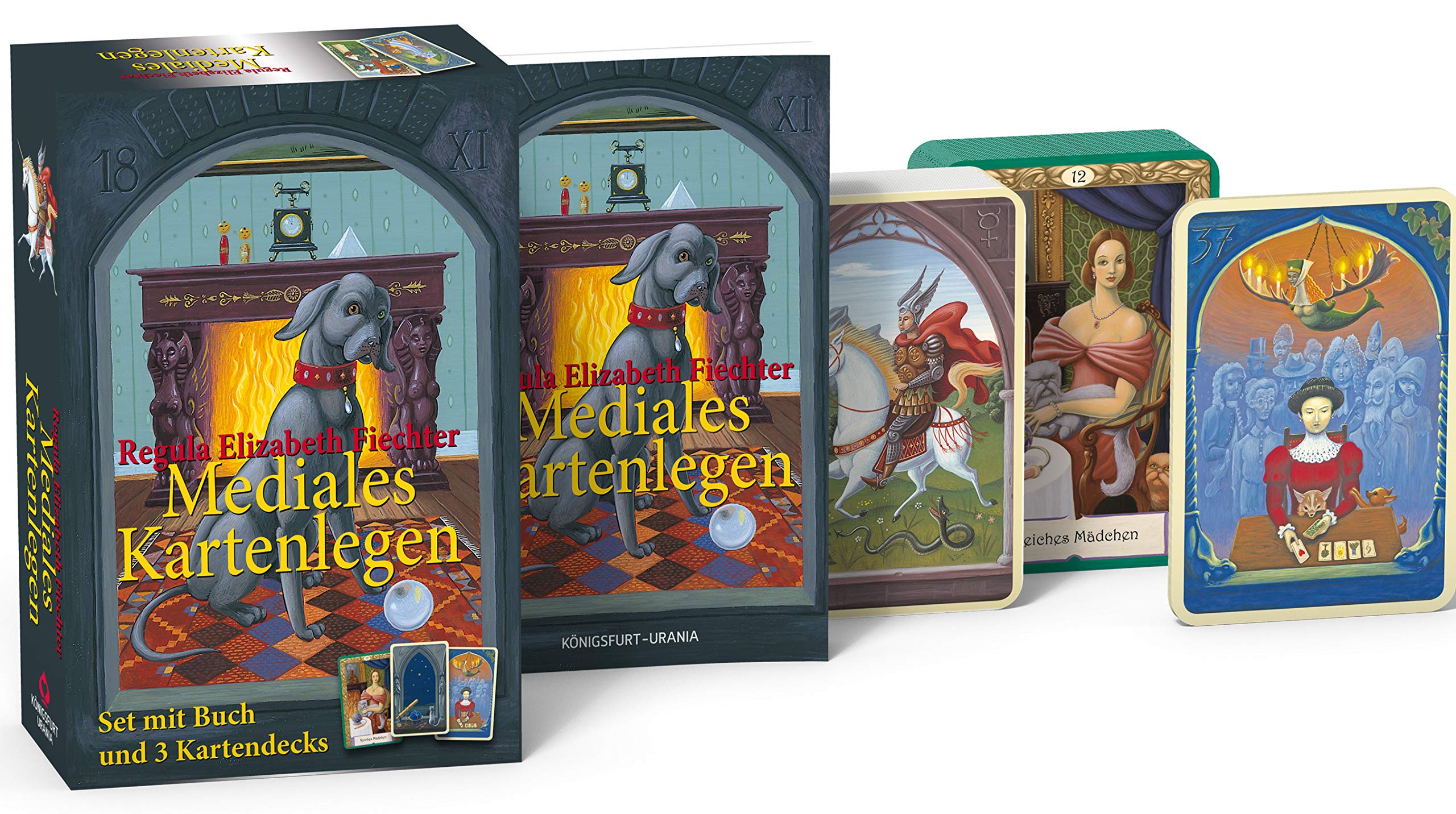 Mediales Kartenlegen: Set mit Buch und 3 Kartendecks