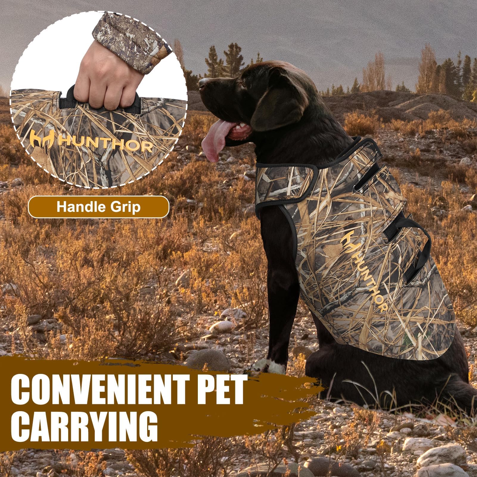 Hunde-Jagdweste, 5 mm, Neopren, Camouflage, Hundeweste für Wasservögel, Enten, Tauben und Buschjagd, isoliert, schnelltrocknend und reißfest, für Outdoor-Aktivitäten