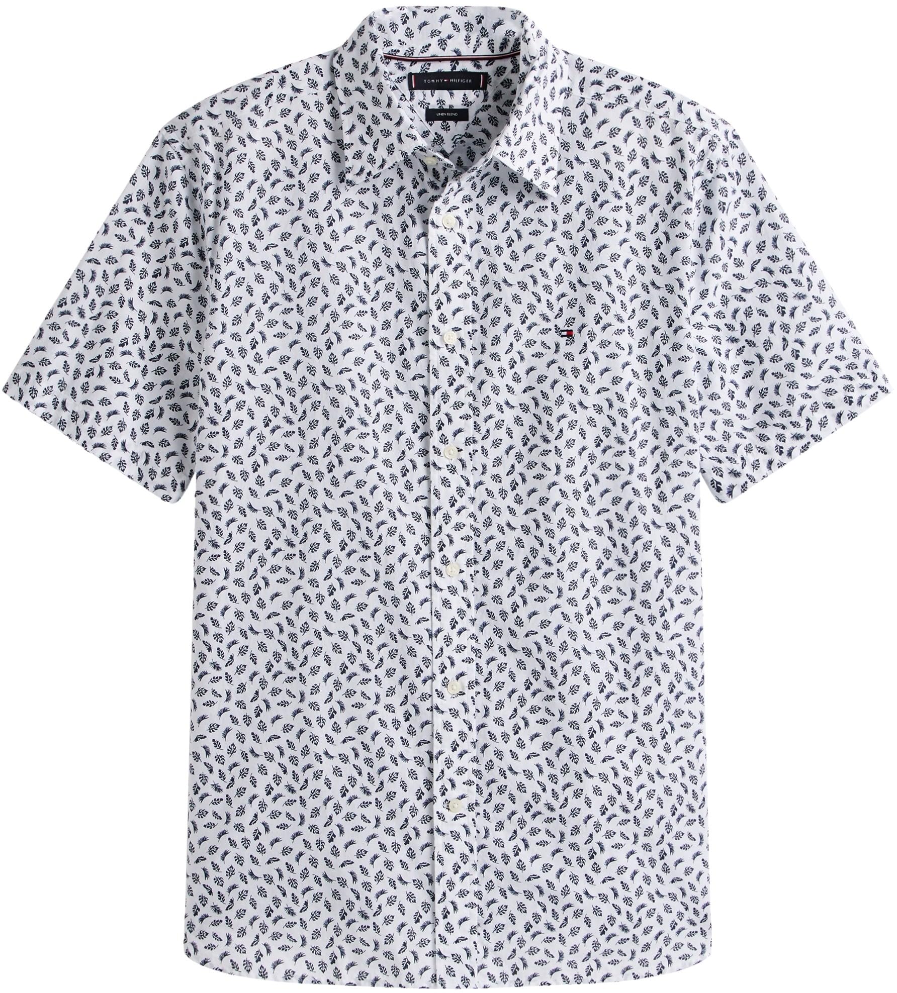 Tommy Hilfiger Koszula S/S Mężczyźni Linen Blend Aop Ss Rf Shirt Mw0mw39469