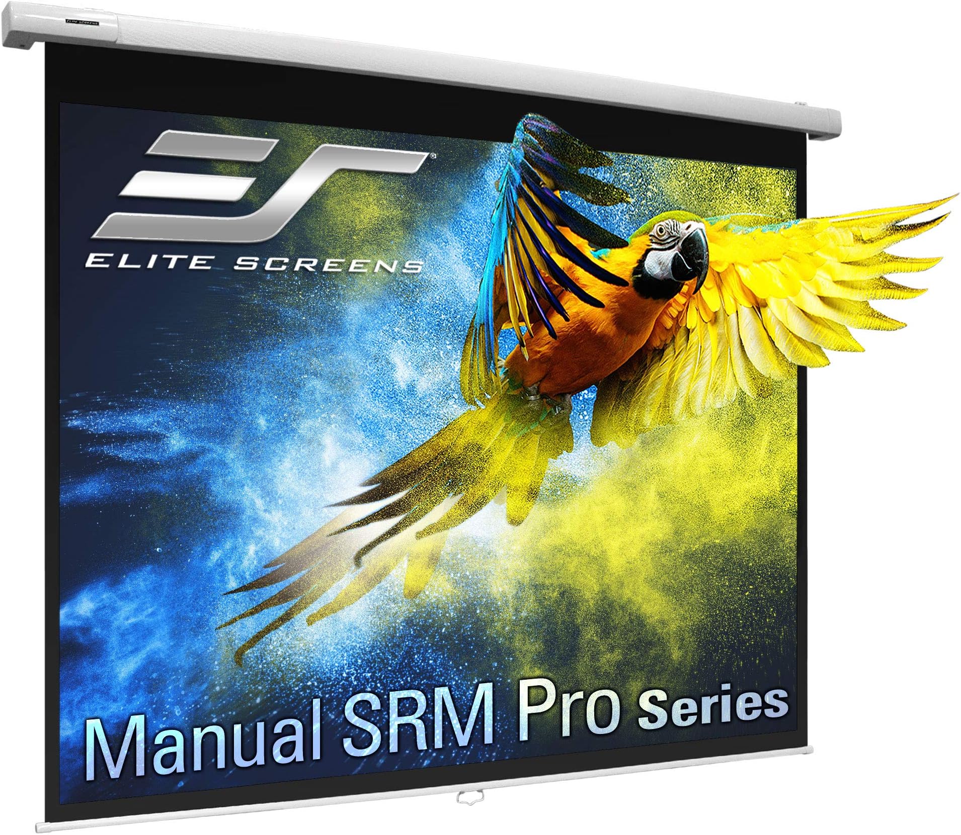 Elite Screens Manual SRM Pro, 120-INCH 4:3, Manual Slow Retract Projector Screen, 8K / 4K Ultra HD 3D Ready, 2-YEAR WARRANTY, M120VSR-PRO