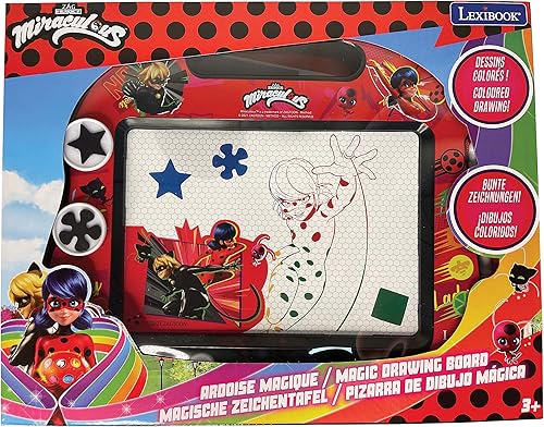 Miniatura 3 de Lexibook CRMI550, Miraculous Ladybug Cat Noir, Multicolor Magic Magnetic Drawing Board, juguete artístico creativo para niñas y niños, lápiz