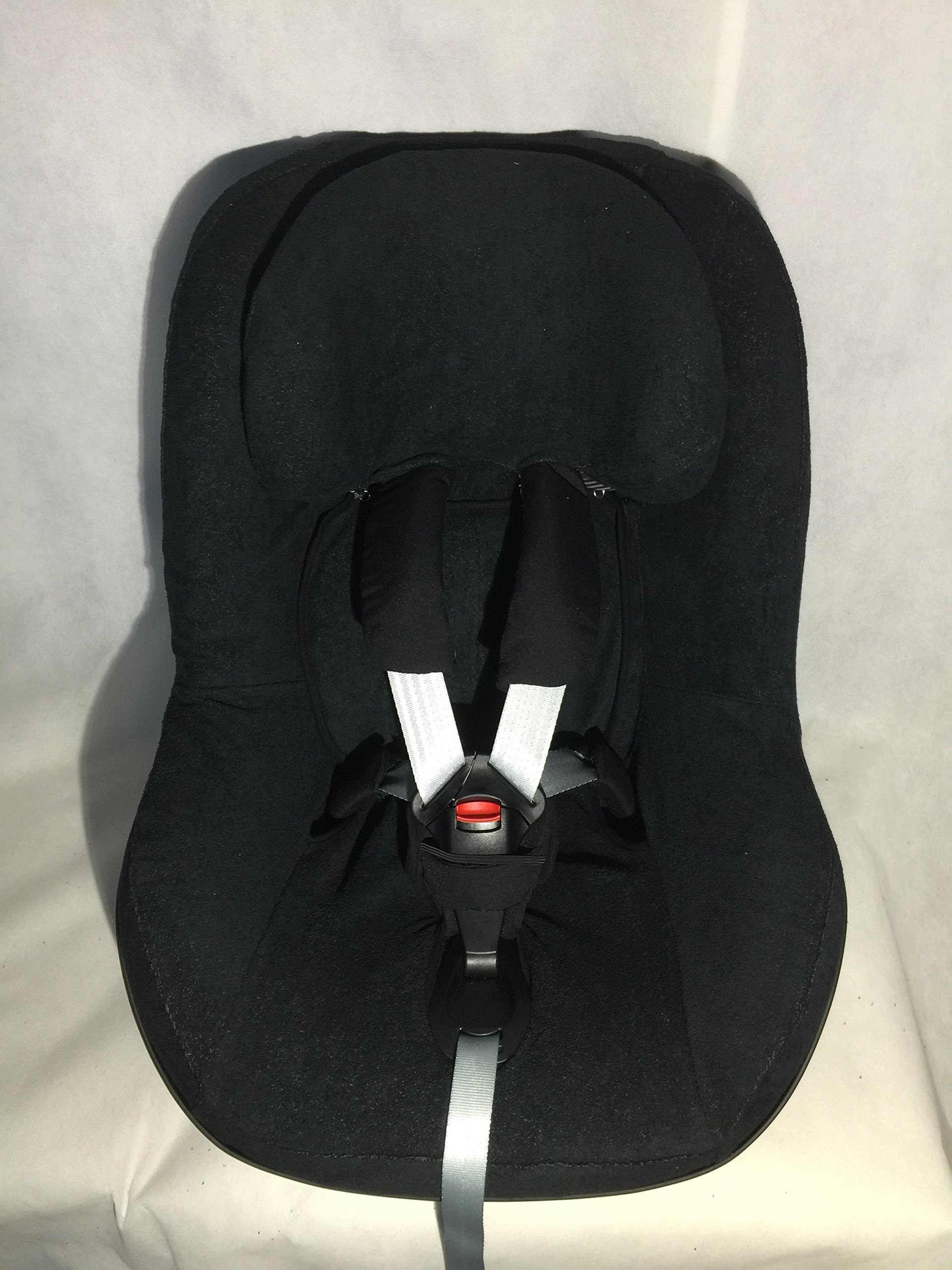 EKO Sommerbezug Schonbezug Frottee für Maxi-cosi Pearl, Pearl Pro, 2wayPearl 100% Baumwolle schwarz