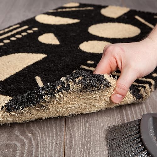 Miniatura 4 de Danica Studio Domino - Tapete de fibra de coco impreso, 18 x 30 pulgadas