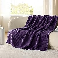 Vista 454 de Bedsure GentleSoft Twin Blanket for Couch - Cozy Soft Blankets for Women, Cute Small Fleece Throws for Girls, Light Grey, 60x80 Inches