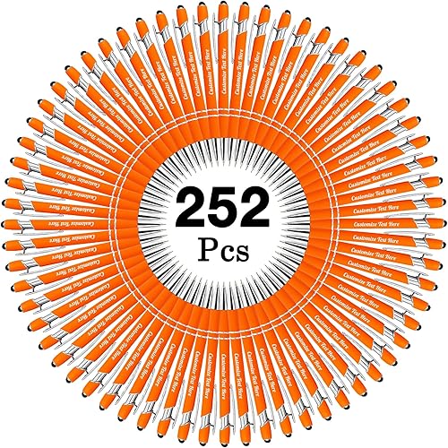 Miniatura 126 de Hasta 500 bolígrafos personalizados a granel con logotipo de mensaje de nombre comercial, bolígrafos grabados personalizados con lápiz óptico