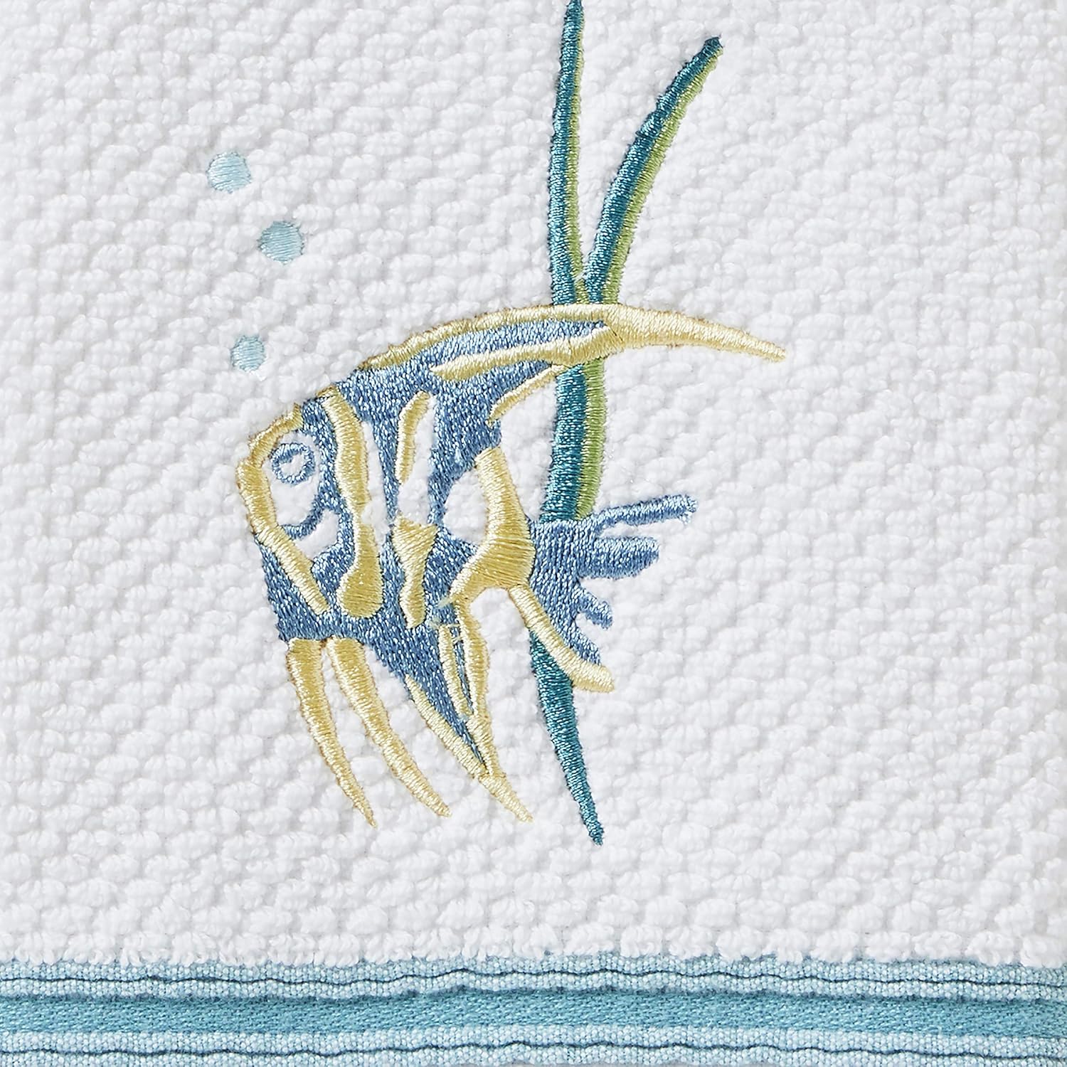 SKL Home Ocean Watercolor Hand Towel, White (2-Pack) - Image 2