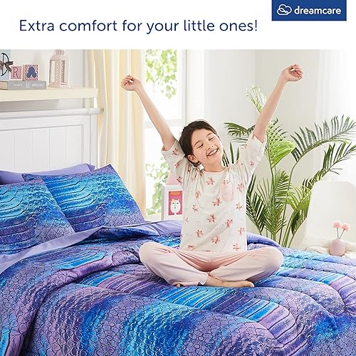 Miniatura 4 de Juego de ropa de cama individual para niñas, juegos de ropa de cama individual  5 piezas, juegos de ropa de cama para niñas, juego de edredón