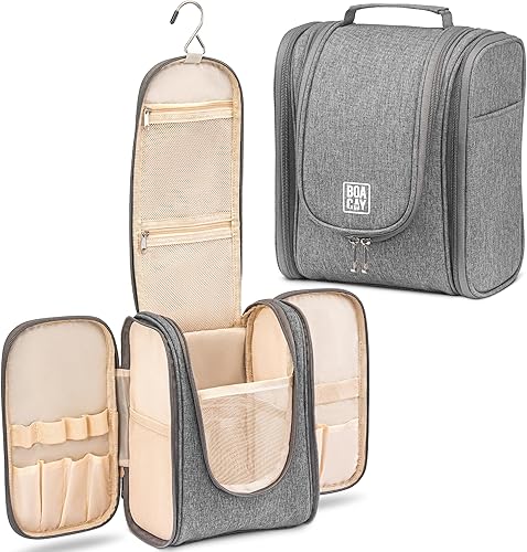 Bolsa premium de artículos de aseo personal para viaje para hombres y mujeres bolsa de higiene kit organizador de baño con soporte de banda elástica