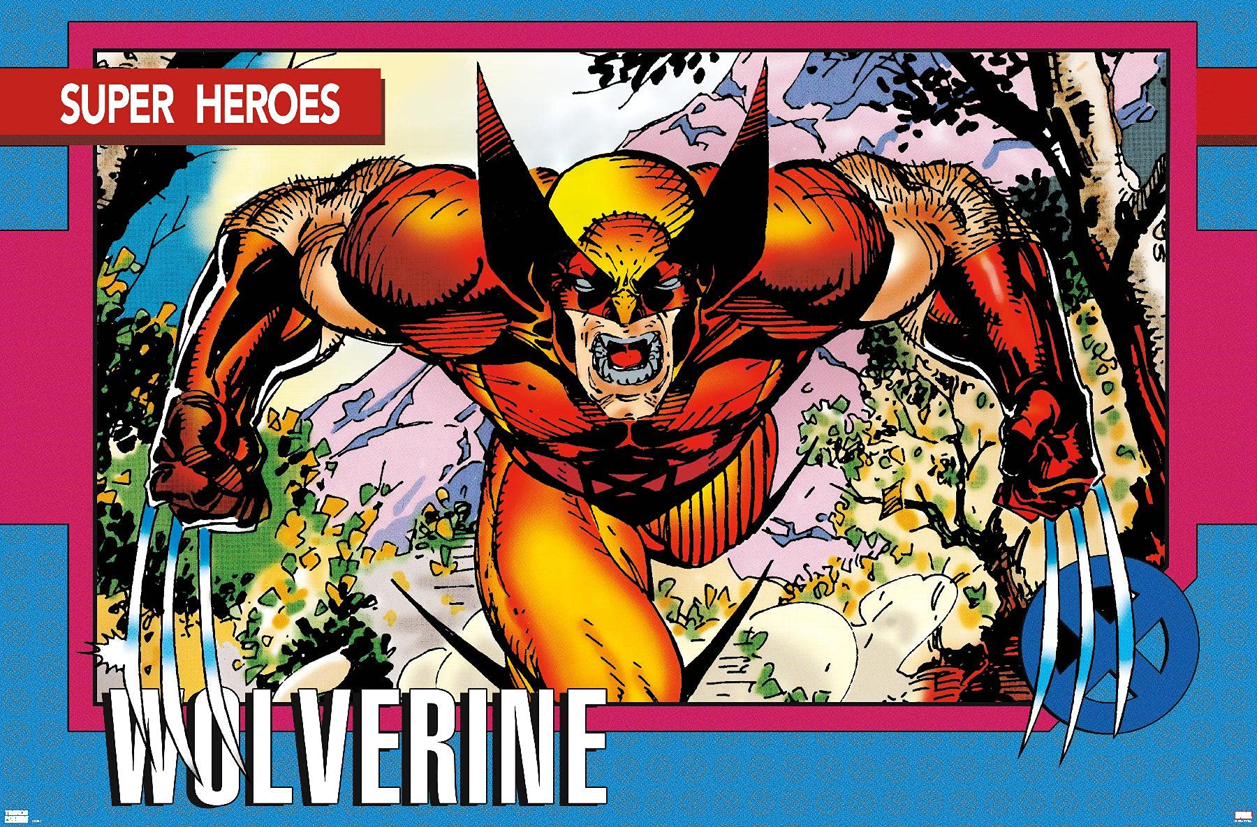 Amazon.com: Marvel Comics Wolverine - Trading Card Wall Poster