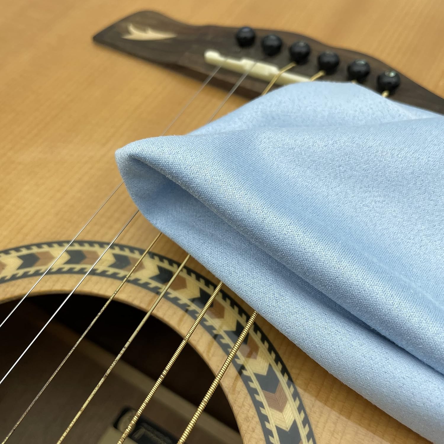 AAwipes Guitar Cloths Microfiber Blue 6pcs 12"x12" Plush Polishing Cloths