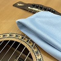 Vista 3 de AAwipes Paños de limpieza para violín de microfibra (paquete de 6 paños de 12 x 12 pulgadas, azul) Paños de limpieza de felpa para instrumentos