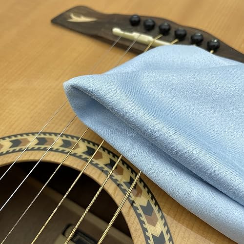 Vista 18 de AAwipes Paños de pulido de microfibra para instrumentos musicales (12 x 12 pulgadas, paquete de 12 unidades, sin logotipo, azul, amarillo, verde)