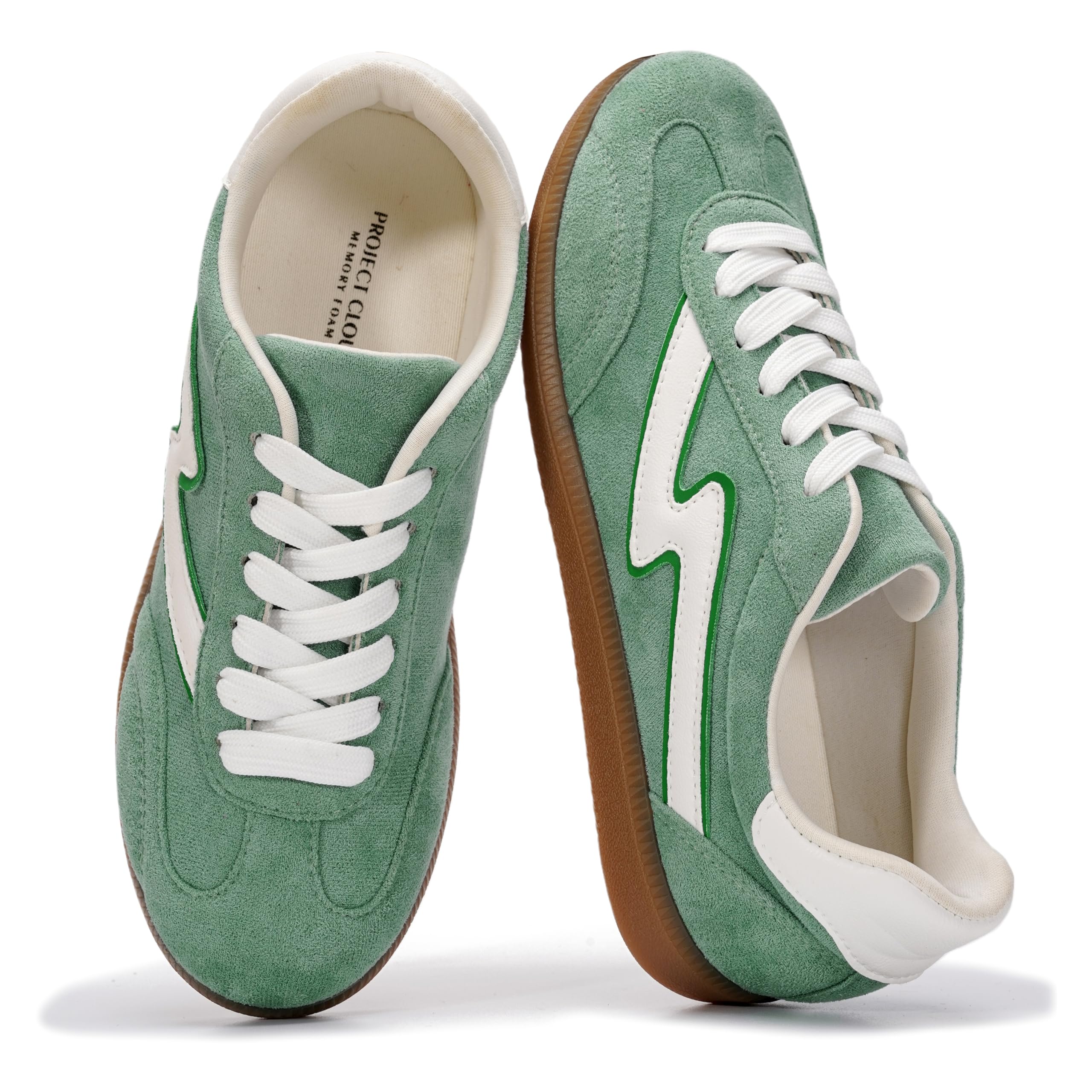 Project Cloud Sneakers for Women - Lace-Up Shoes for Women Trendy Women Sneakers with Memory Foam Insole Women's Fashion Sneakers Non-Slip Womens Shoes (Irita)