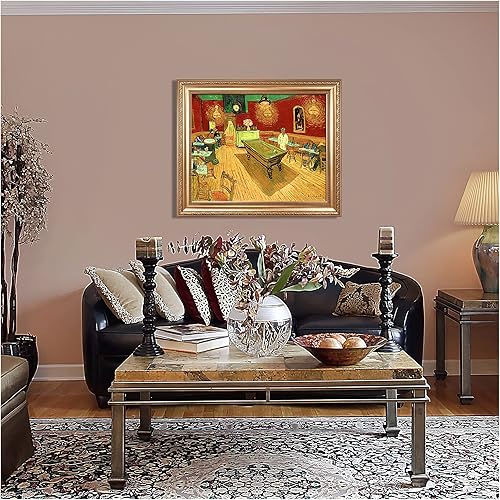 Miniatura 256 de A&T ARTWORK The Starry Night de Vincent Van Gogh. Tamaño del marco: 36 x 30 pulgadas, tamaño de la imagen: 30 x 24 pulgadas, reproducciones clásicas