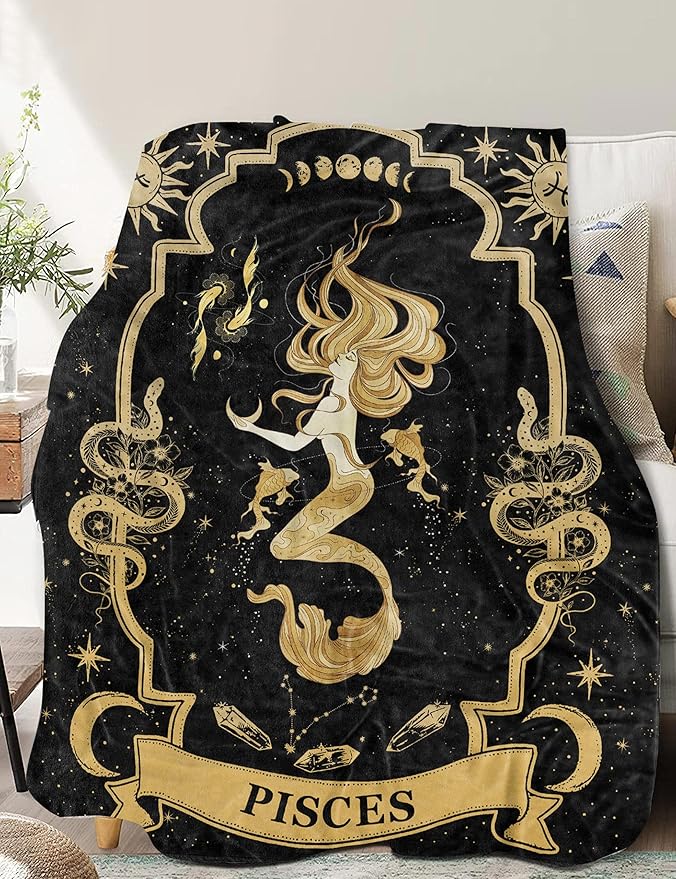 Pisces Zodiac Blanket 60