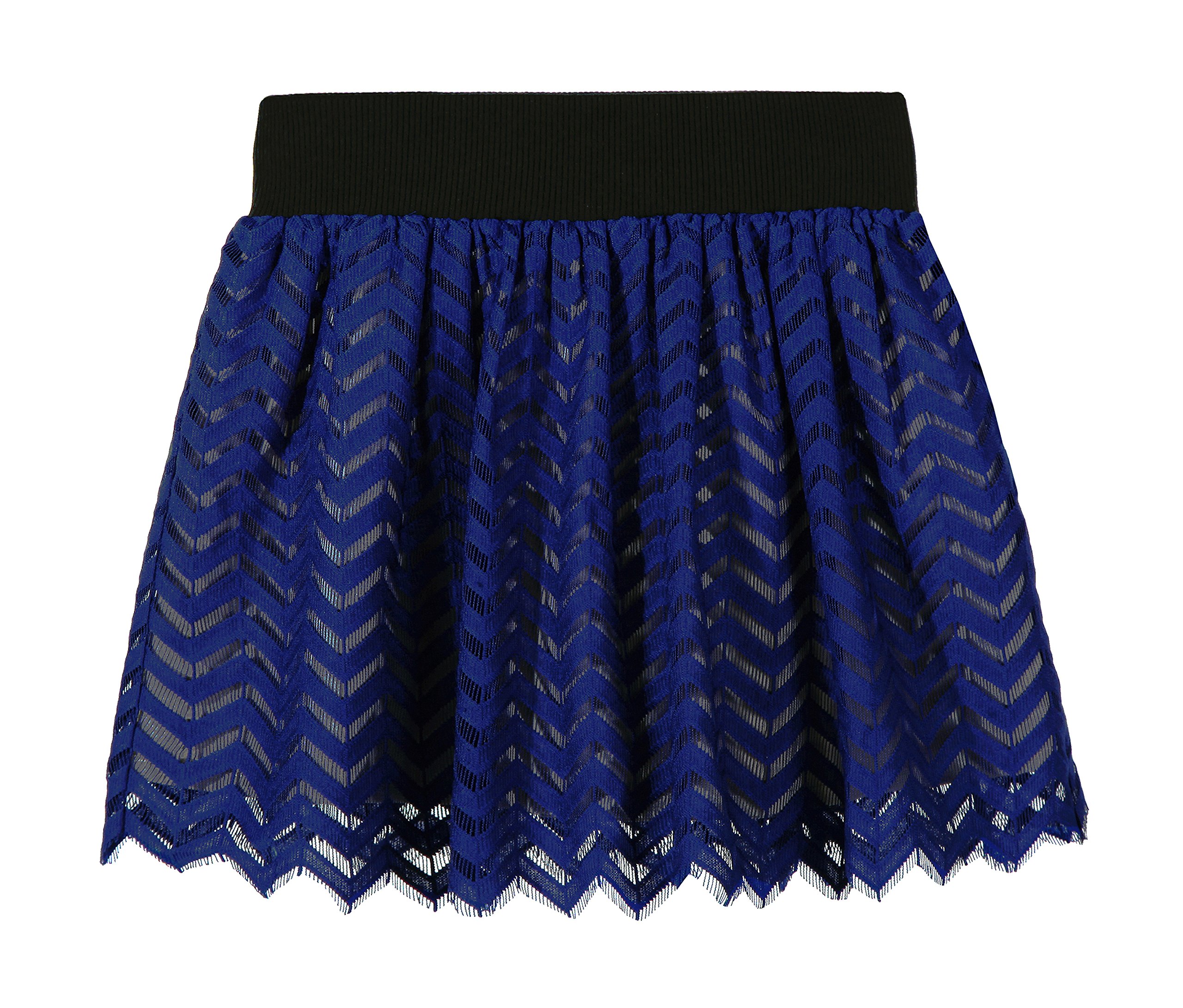 CACA CINA Girls' Navy Blue Lace Skirt