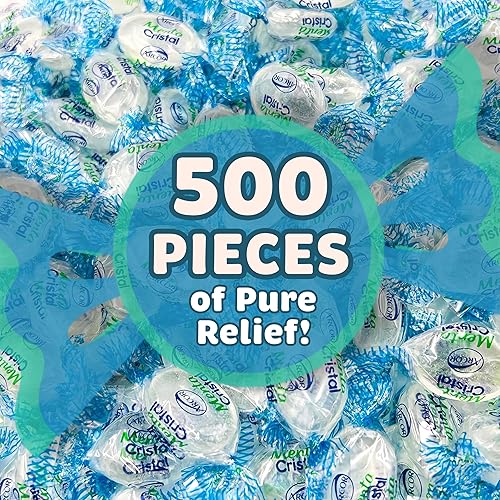 Miniatura 3 de Arcor Crystal Mints - Caramelo duro de mentas de cristal  5 libras aproximadamente 500 piezas  Caramelo duro de menta de cristal azul  Caramelo de