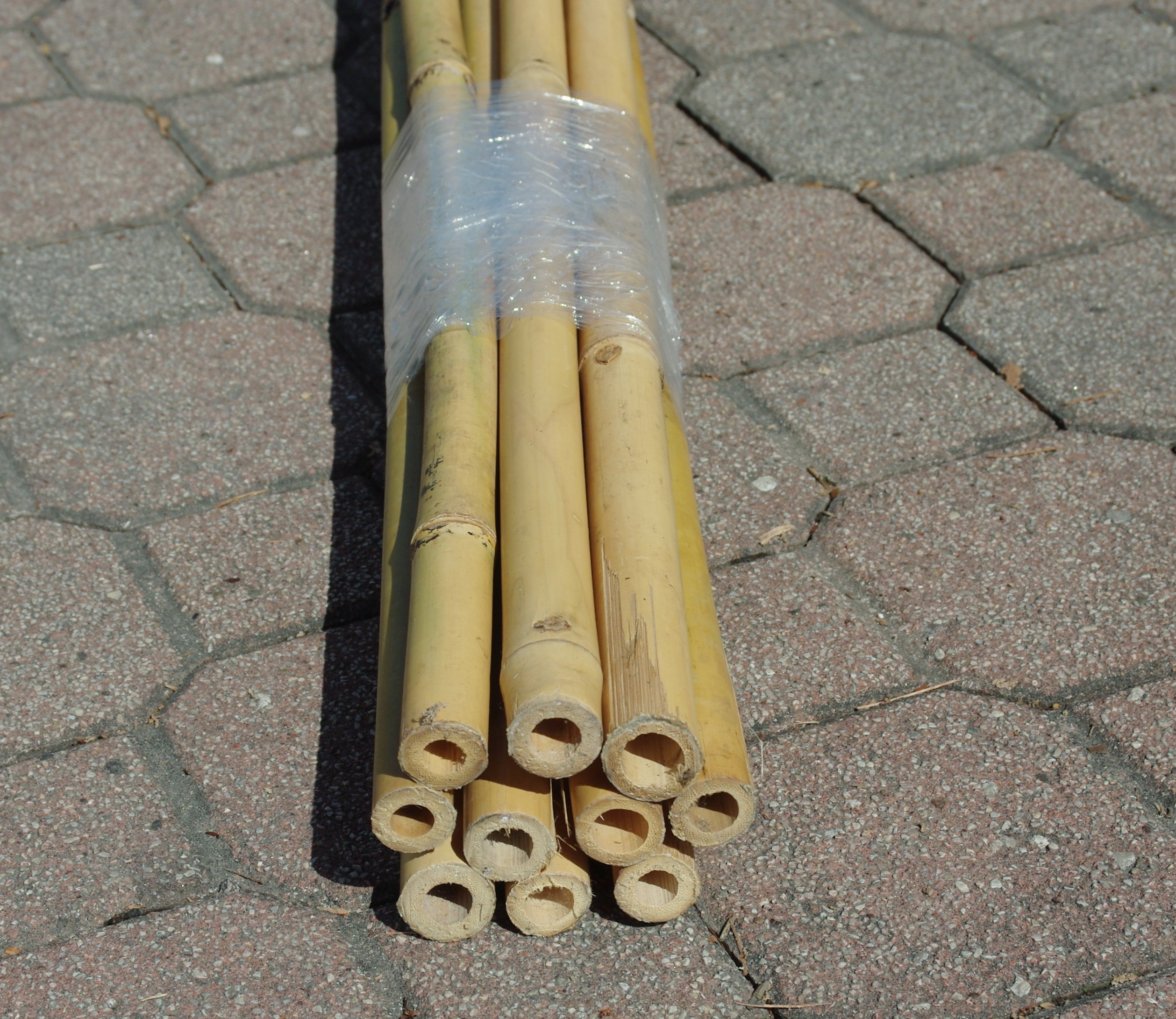 CANNE IN BAMBOO PER SOSTEGNO ORTAGGI E ALTRI USI DA CM 210 IN CONFEZIONE DA 10 CANNE